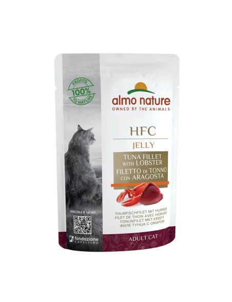 Comida para gato Almo Nature HFC Jelly Atún Pescado 55 g