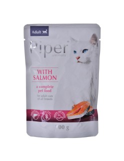 Comida para gato Dolina Noteci Piper Salmão 100 g 100 L