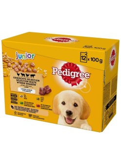 Nassfutter Pedigree unior Selection Huhn Rindfleisch Lamm Vögel 100 g 12 x 100 g