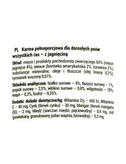 Nassfutter Dolina Noteci Rafi Lamm 400 g