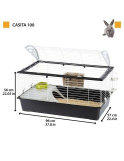 Jaula Ferplast 100 Metal Plástico 96 x 57 x 56 cm