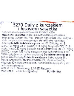 Comida para gato Almo Nature Daily Pollo Salmón 70 L 70 g