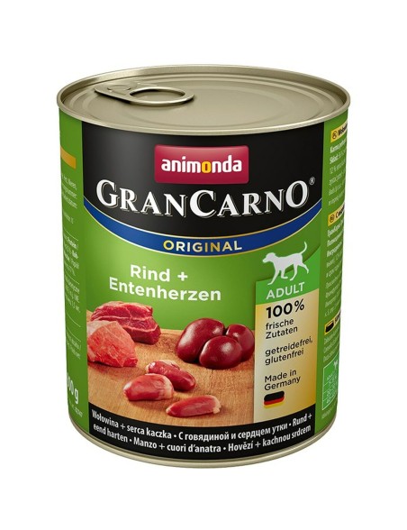 Nassfutter Animonda GranCarno Original Rindfleisch Ente 800 g