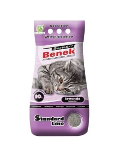 Katzenstreu Super Benek Standard Grau Lavendel 10 L