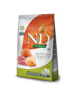 Futter Farmina PND120753S Erwachsener Apfel Rindfleisch Kürbis Wildschwein 12 kg