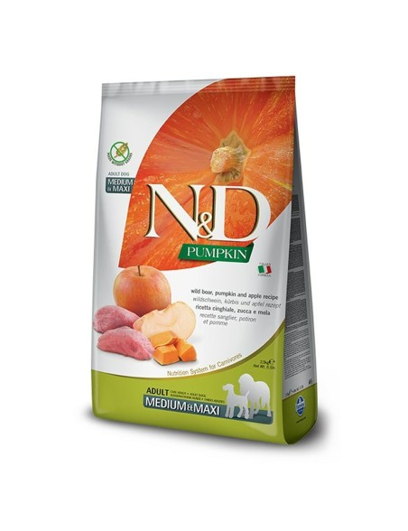 Futter Farmina PND120753S Erwachsener Apfel Rindfleisch Kürbis Wildschwein 12 kg