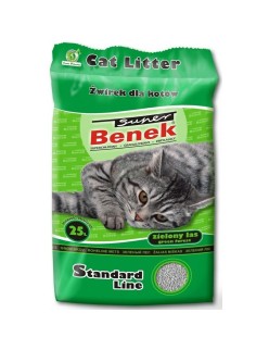 Arena para Gatos Super Benek Standard Bosque 25 L