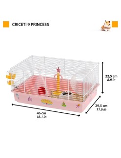 Jaula Ferplast Criceti 9 Princess Metal Plástico 46 x 42,5 x 23 cm (1 Pieza)