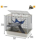 Jaula Ferplast 57059814 Metal Plástico 70 x 70 x 48 cm