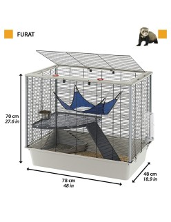 Jaula Ferplast 57059814 Metal Plástico 70 x 70 x 48 cm