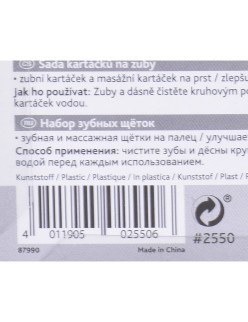 Cepillo Trixie 2550 Blanco (2 Piezas) (2 Unidades)