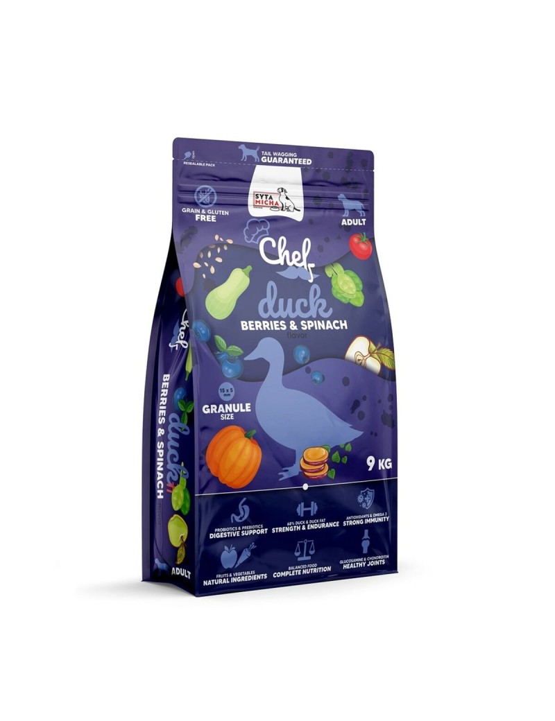 Futter SYTA MICHA Chef Waldbeeren Ente Spinat 9 kg