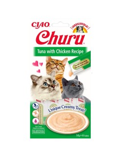 Collation pour Chat Inaba Churu Poulet Viande Poisson