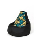 Puff GO GIFT Negro 130 x 90 cm Pera