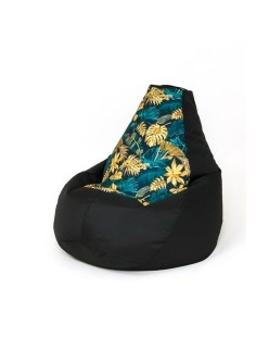Puff GO GIFT Negro 130 x 90 cm Pera