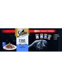 Comida para gato Sheba Fine Flakes Salmón Atún Pescado Bacalao 80 x 85 g