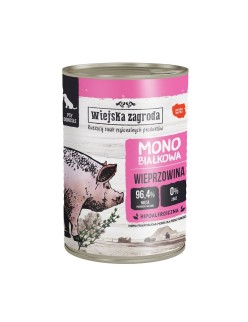 Comida húmeda WIEJSKA ZAGRODA Cerdo monoproteico Cerdo 400 g
