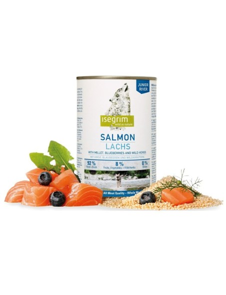 Wet food Isegrim Junior Salmon 400 g