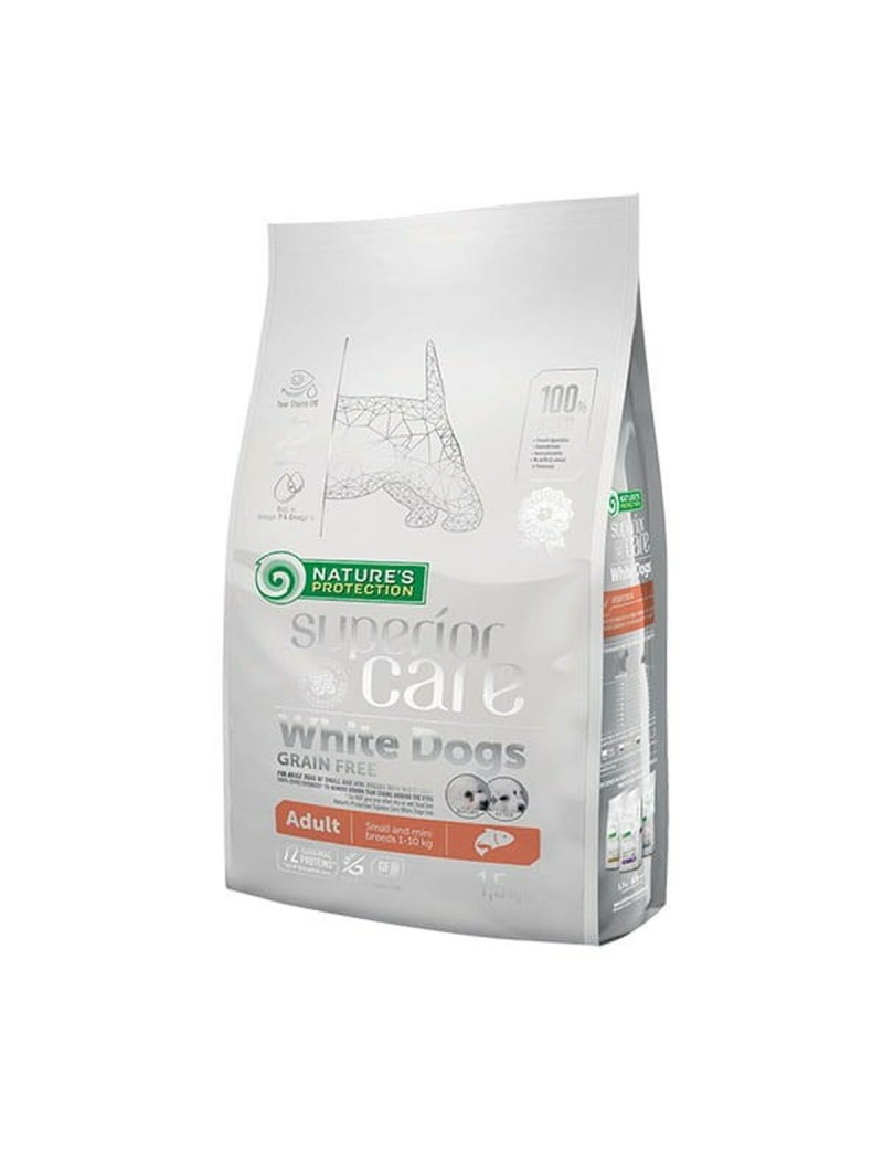 Futter NATURE'S PROTECTION Superior Care White Dogs Lachsfarben 1,5 Kg