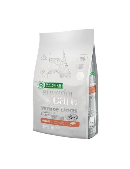 Futter NATURE'S PROTECTION Superior Care White Dogs Lachsfarben 1,5 Kg