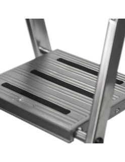 3-step folding ladder Krause 126313 Silver Aluminium