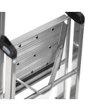 3-step folding ladder Krause 126313 Silver Aluminium