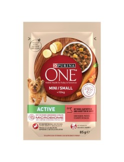 Nassfutter Purina Mini/Small Active Beef Rind und Kalbfleisch 85 g