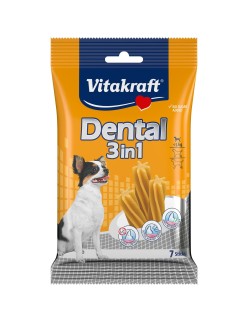 Hundesnack Vitakraft Dental 3in1 XS 70 g Reis