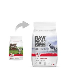 Futter VETEXPERT RAW PALEO Rindfleisch 2 Kg