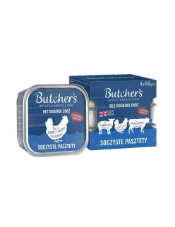 Nassfutter Butcher's Original Mix Juicy pates Rind und Kalbfleisch
