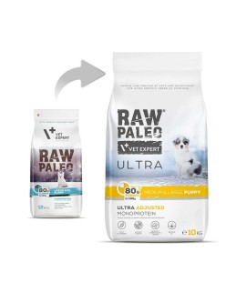 Futter VETEXPERT Raw Paleo Ultra Medium&Large Puppy Turkey Truthahn 10 kg