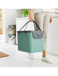 Recipiente contenedor Rotho Albula Verde 40 L Rectangular