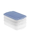 Lebensmittelbehälter Rotho Rondo Horizon blue Blau Durchsichtig 750 ml 1,35 L