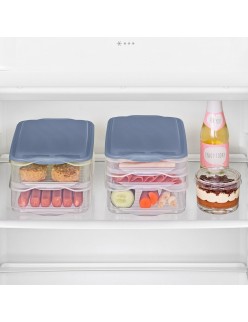Food Preservation Container Rotho Rondo Horizon blue Blue Transparent 750 ml 1,35 L