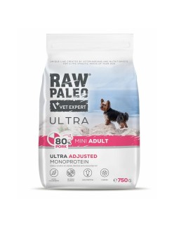 Futter VETEXPERT RAW PALEO Ultra Pork Mini Adult Schwein 750 g