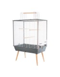 Vogelkäfig Zolux H80 Grau 8 x 11,2 x 8 cm 78 x 81 x 48 cm
