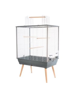 Vogelkäfig Zolux H80 Grau 8 x 11,2 x 8 cm 78 x 81 x 48 cm