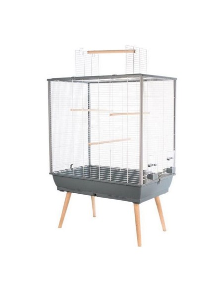 Vogelkäfig Zolux H80 Grau 8 x 11,2 x 8 cm 78 x 81 x 48 cm