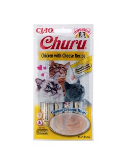 Collation pour Chat Inaba EU107 4 x 14 g Confiseries Poulet Fromage