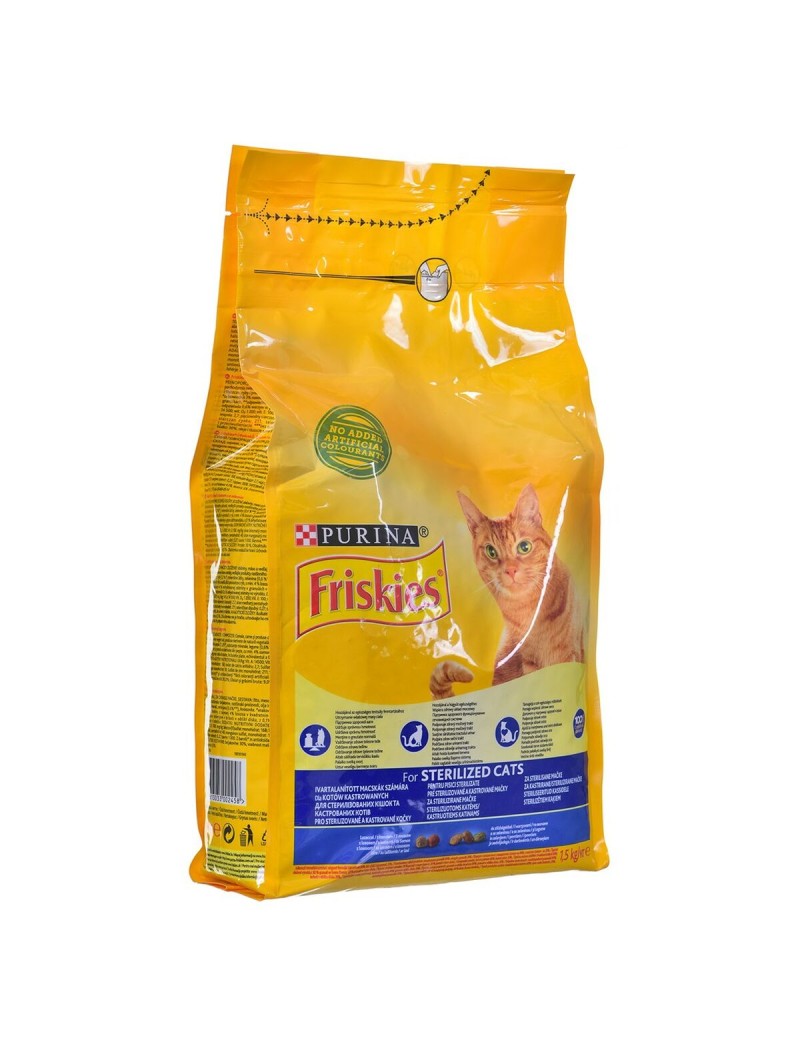 Aliments pour chat Purina FRISKIES Sterilized Adulte 1,5 Kg