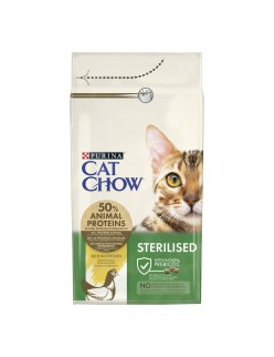 Aliments pour chat Purina CAT CHOW STERILISED Adulte Poulet 1,5 Kg