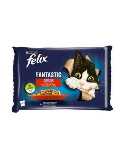 Comida para gato Purina Fantastic Cordero Conejo 340 g