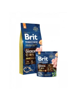 Futter Brit Premium by Nature Junior M Erwachsener Welpe/Junior Huhn 3 Kg 3 g
