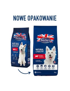 Futter Butcher's Natural & Healthy Erwachsener Rindfleisch 15 kg