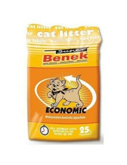 Arena para Gatos Super Benek Economic Gris 25 L
