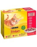 Aliments pour chat Purina Friskies Mix Poulet Veau Agneau Canard 12 x 85 g