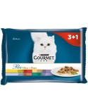Cat food Purina   Chicken Veal Lamb Duck Wild Boar Rabbit 4 x 85 g