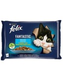 Comida para gato Purina                                 Salmão Curgete Feijão-verde 4 x 85 g