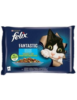 Cat food Purina                                 Salmon Courgette Green Beans 4 x 85 g