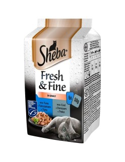 Katzenfutter Sheba Thunfisch Kabeljau 300 g